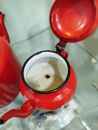 Juego de Teteras Vintage Rojas