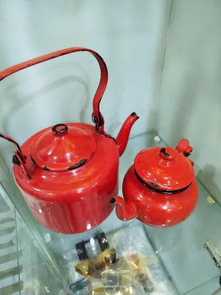 Juego de Teteras Vintage Rojas