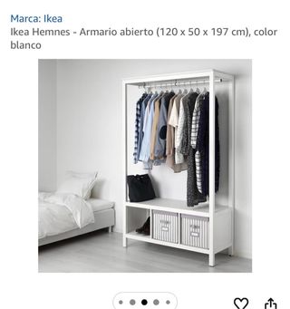 Armario Abierto Ikea Hemnes Blanco