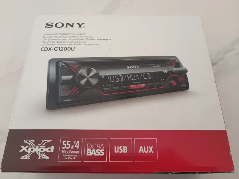 Radio Coche Sony CDX-G1200U USB/AUX