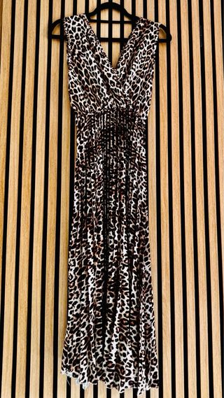 Abito lungo leopardato