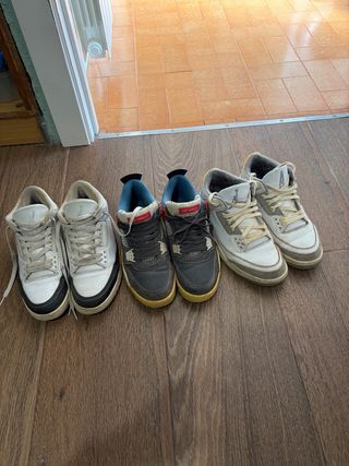 3 Pares Jordan, Union, A Ma Maniere y Fragment