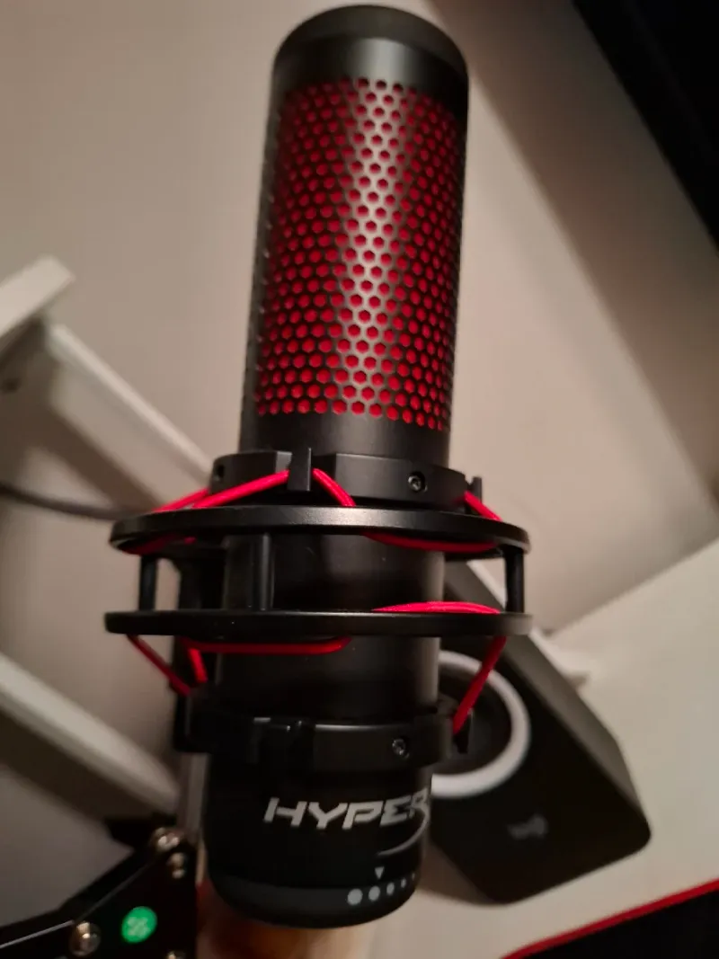 Microfono HyperX Quadcast Negro/Rojo afbeelding 2