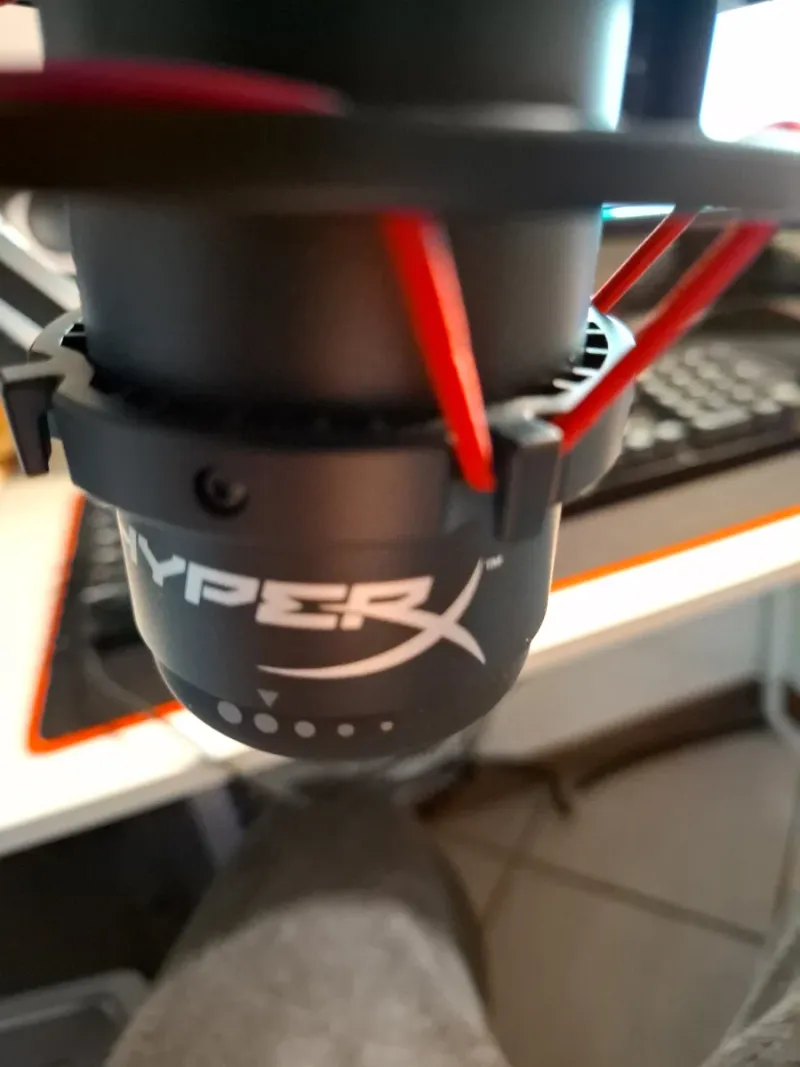 Microfono HyperX Quadcast Negro/Rojo afbeelding 6