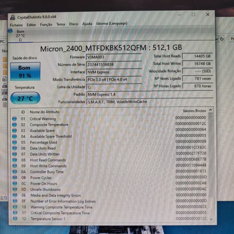 SSD Micron 512GB NVMe Gen4 M.2 afbeelding 2