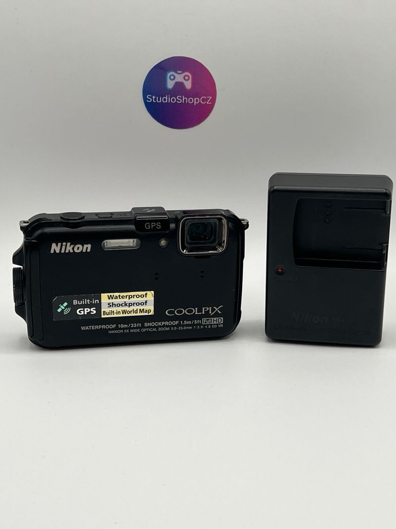 Cámara digital Nikon Coolpix AW100 negra afbeelding 3