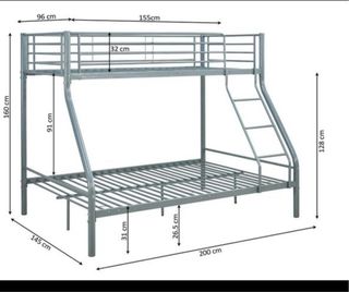 Litera doble metálica esta usada negociable