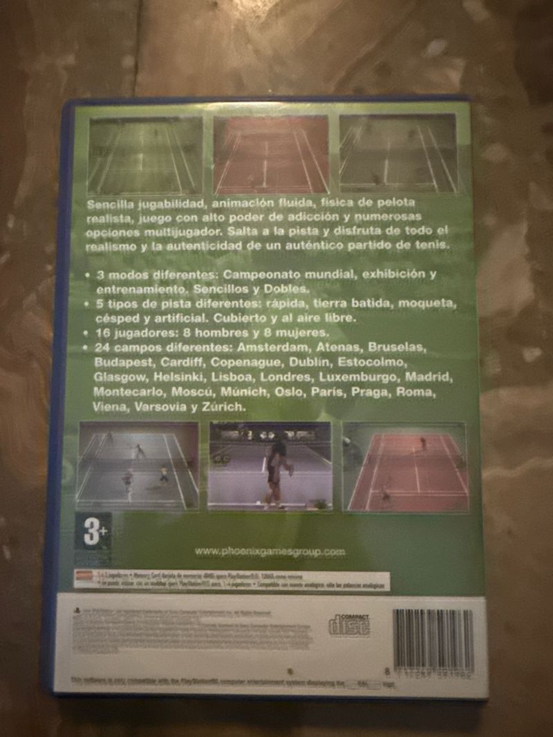 Juego PS2 European Tennis Pro afbeelding 2