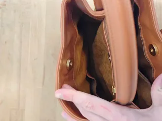 Bolso Piel Cocodrilo Bol Perdix Marrón