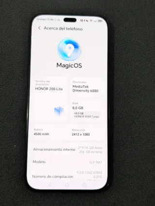 Honor Móvil Negro 108MP