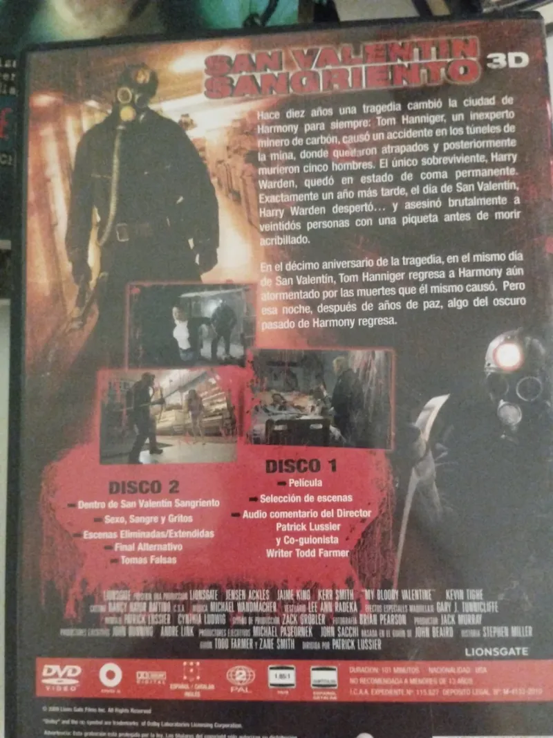 DVD San Valentín Sangriento 3D afbeelding 5
