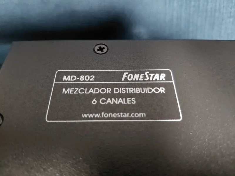 Fonestar MS-802 Mezclador Distribuidor afbeelding 4