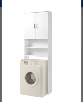 Armario para lavadora blanco