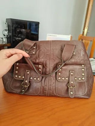 Bolso CH Carolina Herrera Marrón Auténtico