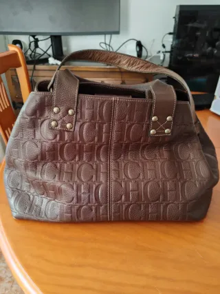 Bolso CH Carolina Herrera Marrón Auténtico