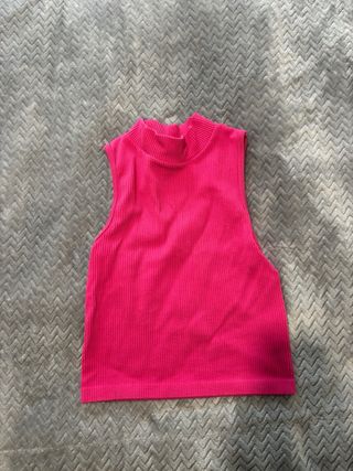 Top Stradivarius Rosa Fucsia Talla XS