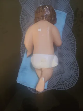 Niño Jesús. Años 80. 33 cms. Ojos de cristal.