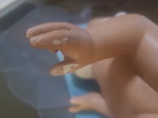 Niño Jesús. Años 80. 33 cms. Ojos de cristal.