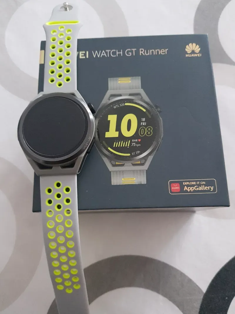Smartwatch Huawei GT Runner Gris/Amarillo afbeelding 3