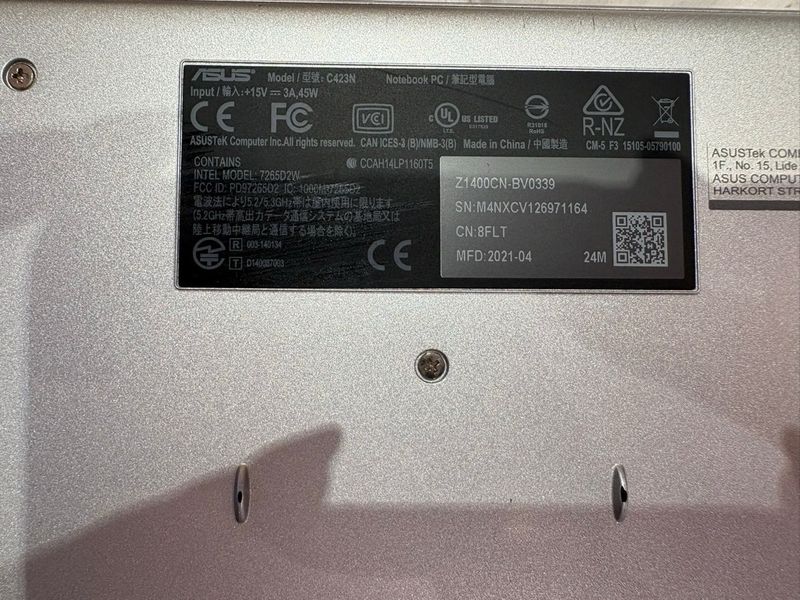 Chromebook Asus Plateado afbeelding 2