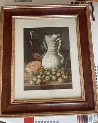 Cuadro punto de cruz hecho a mano 47x40