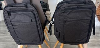 Zaini per laptop grigi in confezione