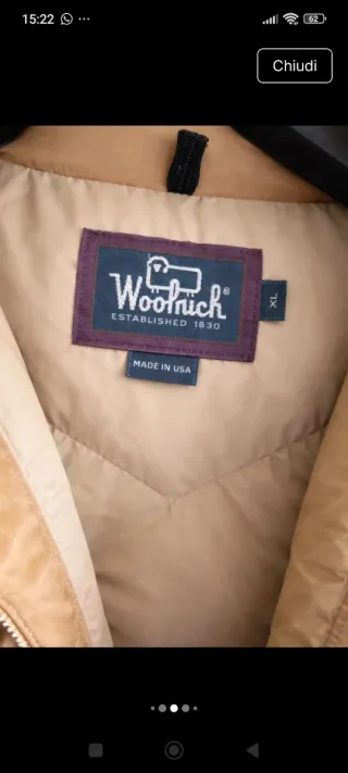 Parka Woolrich originale USA Taglia XL