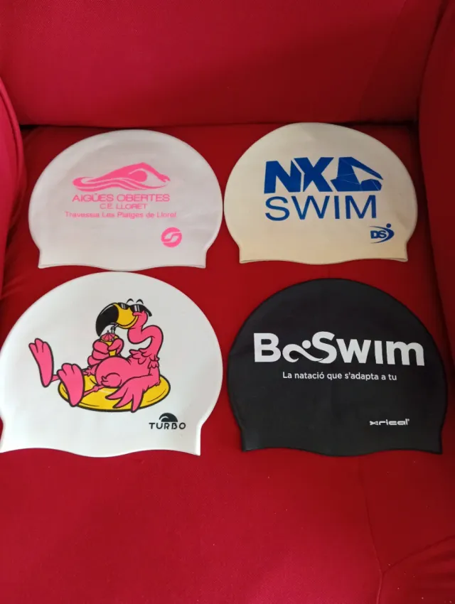 Lote 5 Gorros Natación Turbo, NX Swim, etc.