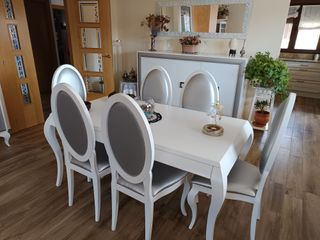 Comedor blanco moderno