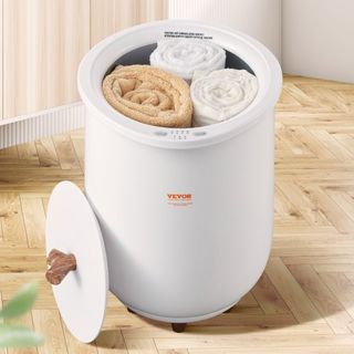 Calentadores de Toallas para Baño, Cubo Calentador de Toallas con Apagado Automático para Spa, Acomoda hasta 3 Toallas de Baño Sobredimensionadas, Mantas, Ropa, Batas de Baño, Pijamas y Más