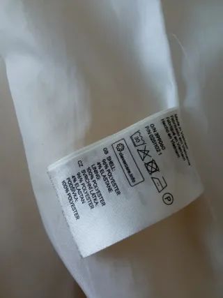 Abrigo corto blanco/crema