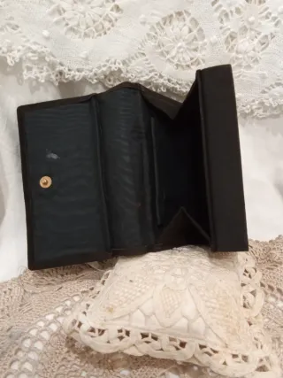 Antigua cartera polvera con espejo