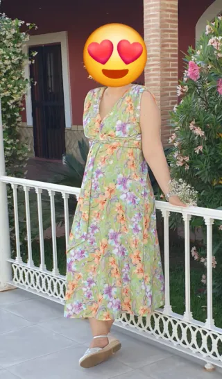 Vestido estampado floral Alala talla L