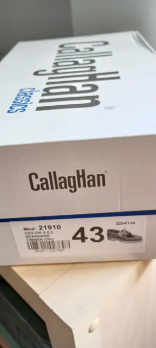 Mocasines Callaghan Piel Marrón Talla 43.
