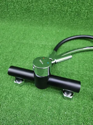 Grifo Cocina Flexible Negro/Plata Kelleria