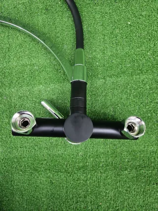 Grifo Cocina Flexible Negro/Plata Kelleria