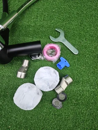 Grifo Cocina Flexible Negro/Plata Kelleria