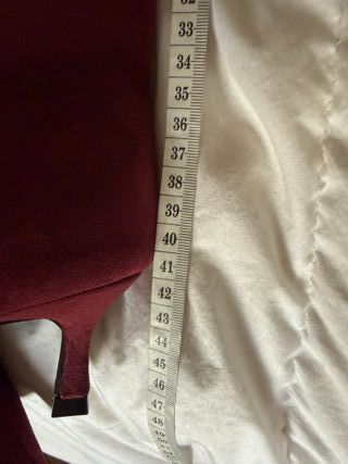 Stivali scamosciati bordeaux