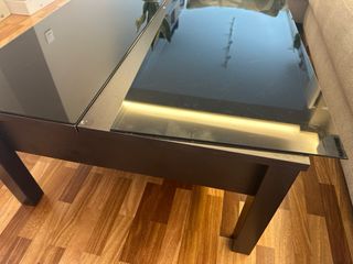 Mesa elevable IKEA TRULSTORP cristal negro