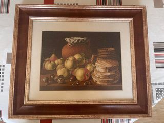 Cuadro Punto de Cruz Frutas 50x42