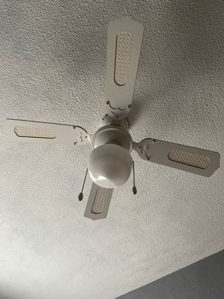 Lámpara Ventilador de Techo Blanca