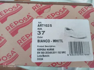 Zapatos de Seguridad Reposa Blancos