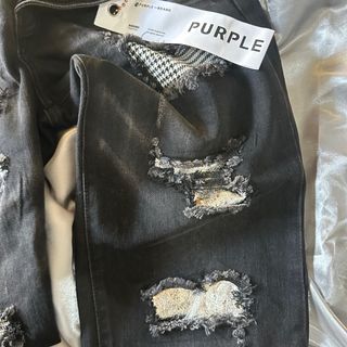 Jeans Purple Brand Neri Strappati