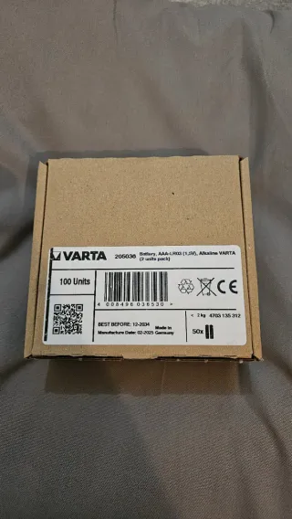 Pack 50 Pilas Alcalinas AAA Varta Longlife 1,5v