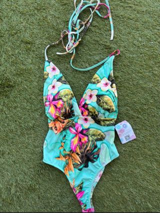 Bañador estampado tropical