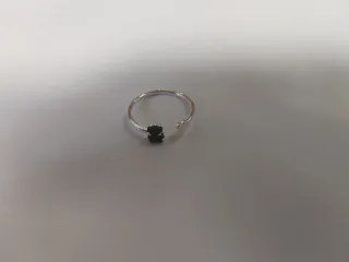 Anillo Tous Corazón y Oso Onix Ajustable