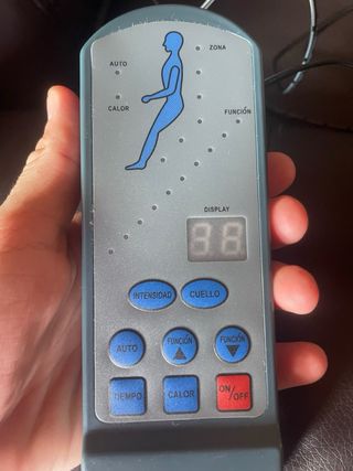 Sillon plegable, negro, con mando para madajes