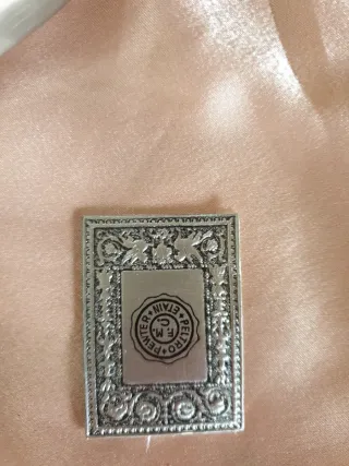 Piatto / vassoio decorativo in peltro