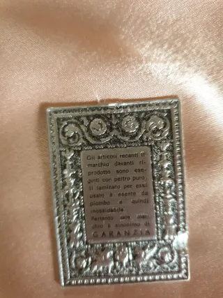 Piatto / vassoio decorativo in peltro