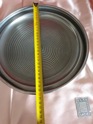 Piatto / vassoio decorativo in peltro